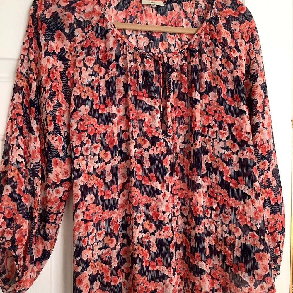 Joie Silk Peasant Blouse